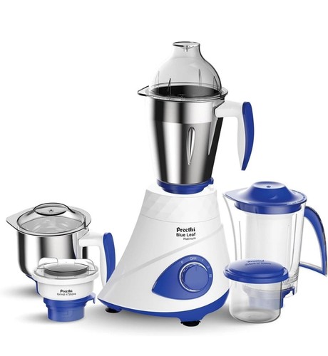 Preethi blue leaf - blue, platinum